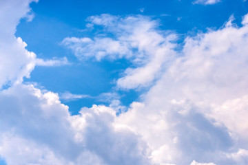 Blue sky and white clouds