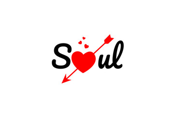 soul word text typography design logo icon
