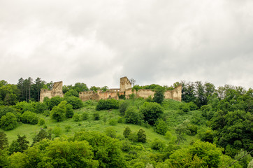 Fototapeta na wymiar Saschiz Paesant's Fortress used for protection during the mdieval period and now abandoned