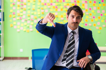Businessman with many conflicting priorities   