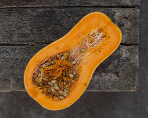 pumpkin - to prepare orange a fruit. food background