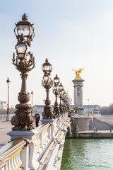 Fototapeta na wymiar Pont Alexandre III Bridge