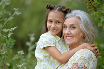 grandmother and granddaughter