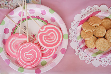 top view candy. sweet dessert