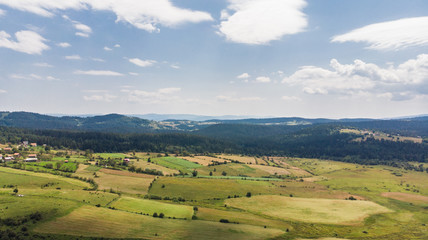 countryside aerial view