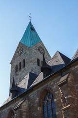 Fototapeta na wymiar Die Waltroper St.Peter Kirche im Kreis Recklinghausen.