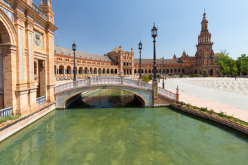 Obraz premium Plaza de Espana in Seville, Andalusia,Spain