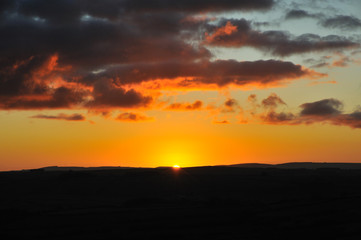 Beautiful atmospheric sunrise