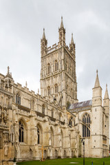 Fototapeta na wymiar Exterior of Gloucester Cathedral