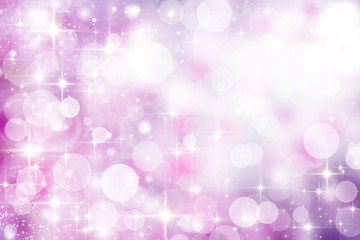 Festive blurred background in delicate pink lilac tones, bokeh, white circles, love, birthday, wedding, Valentine, beautiful