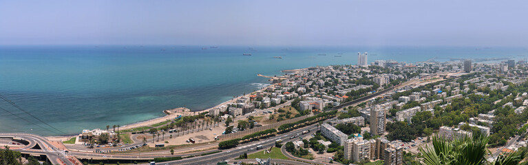 Naklejka premium Tel Aviv panoramic view of city