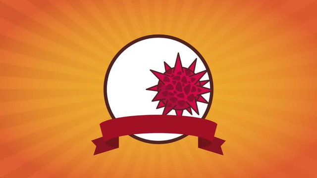Virus and bacterias High definition colorful scenes animation