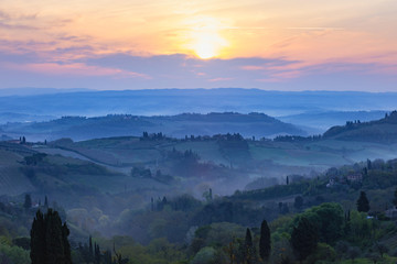 Typical Tuscan landscape