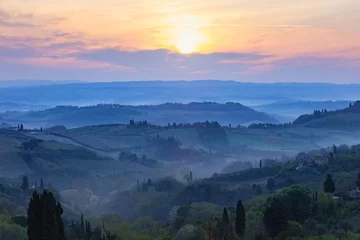 Tuinposter Typical Tuscan landscape © Sergii Mostovyi