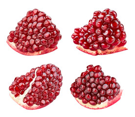 Pomegranate fruit isolated