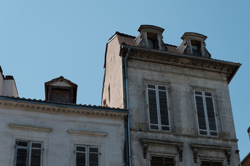 Fototapeta na wymiar Häuser in Bergerac, Nouvelle-Aquitaine, Frankreich