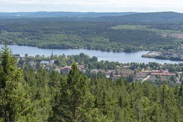 Fototapeta na wymiar Smedjebacken by lake Barken in Sweden
