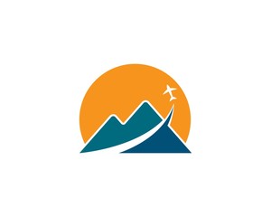 Fototapeta na wymiar Mountains Logo Template