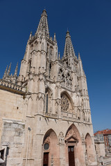 Fototapeta na wymiar Aussenansicht der Kathedrale von Burgos, Spanien