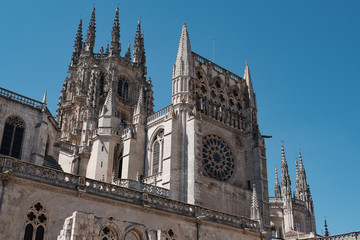 Fototapeta na wymiar Türme der Kathedrale in Burgos, Spanien