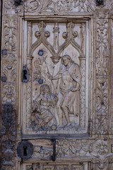 Statue und Bildhauerei, Kathedrale,  León, Castilla y León, Spanien