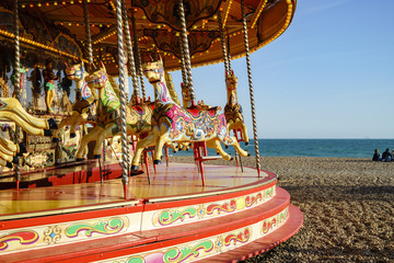 Colorful Carousel at the waterfront