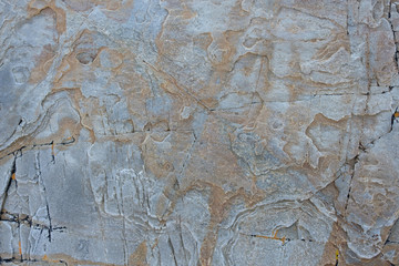 Muster auf einer Felswand in Spanien