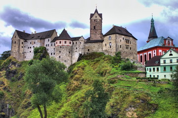 Fototapeta na wymiar Loket castle, Czech Republic
