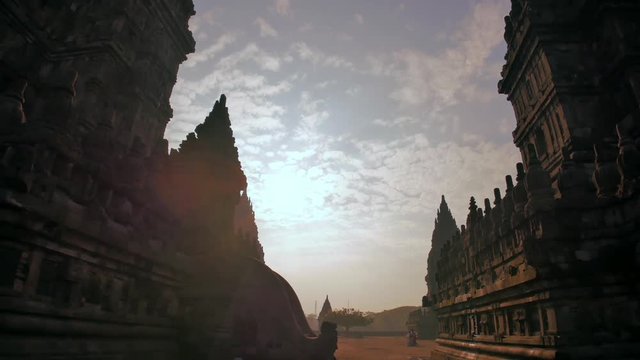 Java, Indonesia architecture landmark and travel destination Prambanan ancient hindu temple