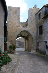 Fototapeta premium Stadttor in Mennetou-sur-Cher, Centre-Val de Loire, Frankreich