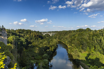Bridge called "Duha" - Bechyne. Czech Republic