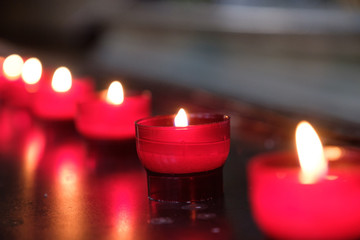 Candles in a Church