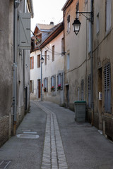 Gasse in Pontarlier, Frankreich