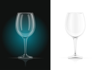 Wine glass. Alcohol and drink beverage. EPS10 vector