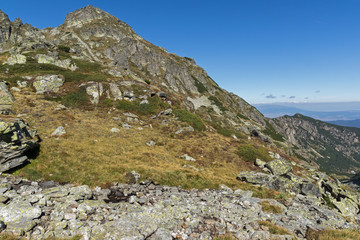 Landscape of The valley of Malyovishka river, Rila Mountain, Bulgaria