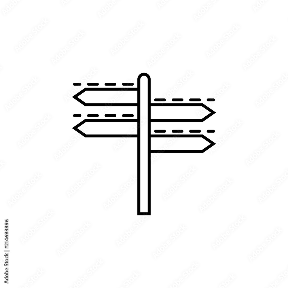 Poster road sign dusk style icon. element of travel icon for mobile concept and web apps. thin line road si