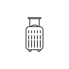 suitcase dusk style icon. Element of travel icon for mobile concept and web apps. Thin line suitcase dusk style icon can be used for web and mobile