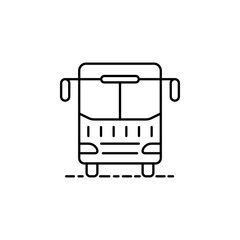 bus dusk style icon. Element of travel icon for mobile concept and web apps. Thin line bus dusk style icon can be used for web and mobile