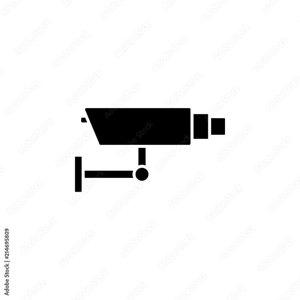 Poster surveillance camera icon. element of detective icon for mobile concept and web apps. glyph surveilla