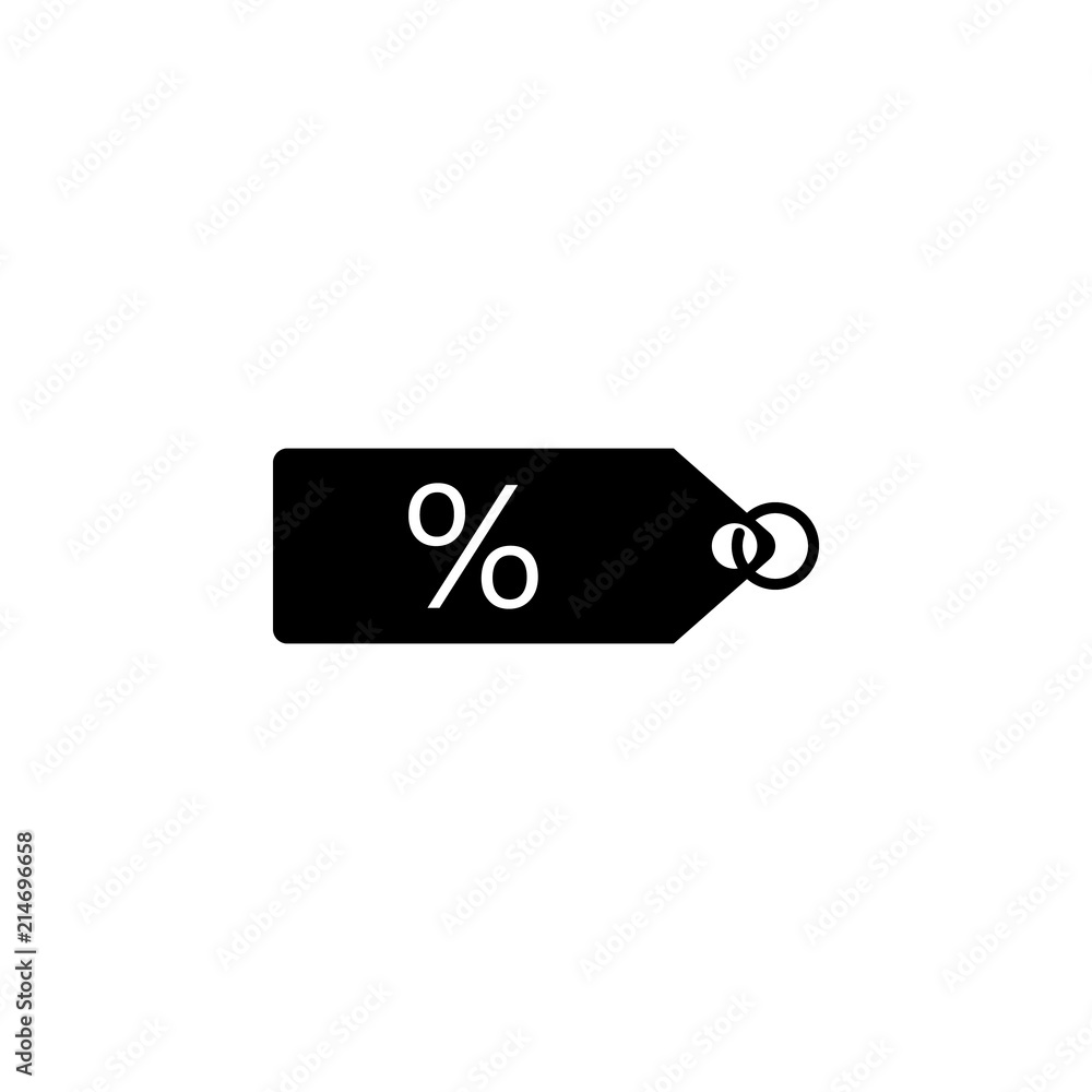 Poster percentage tag icon. element of web icon for mobile concept and web apps. glyph percentage tag icon 