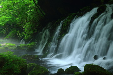 夏の元滝伏流水