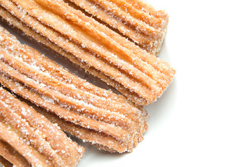 Churros isolated on white background