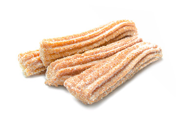 Churros isolated on white background