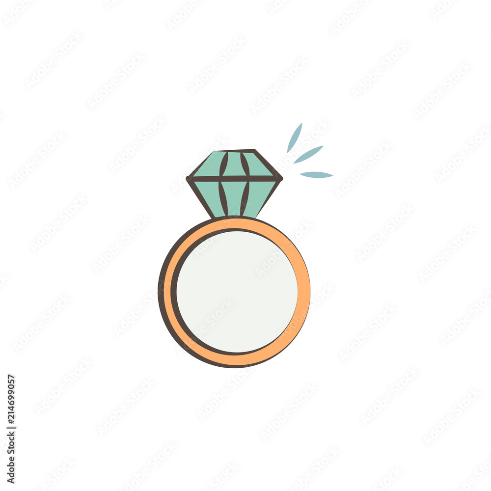 Poster jeweler tools icon. element of professions tools icon for mobile concept and web apps. sketch jewele
