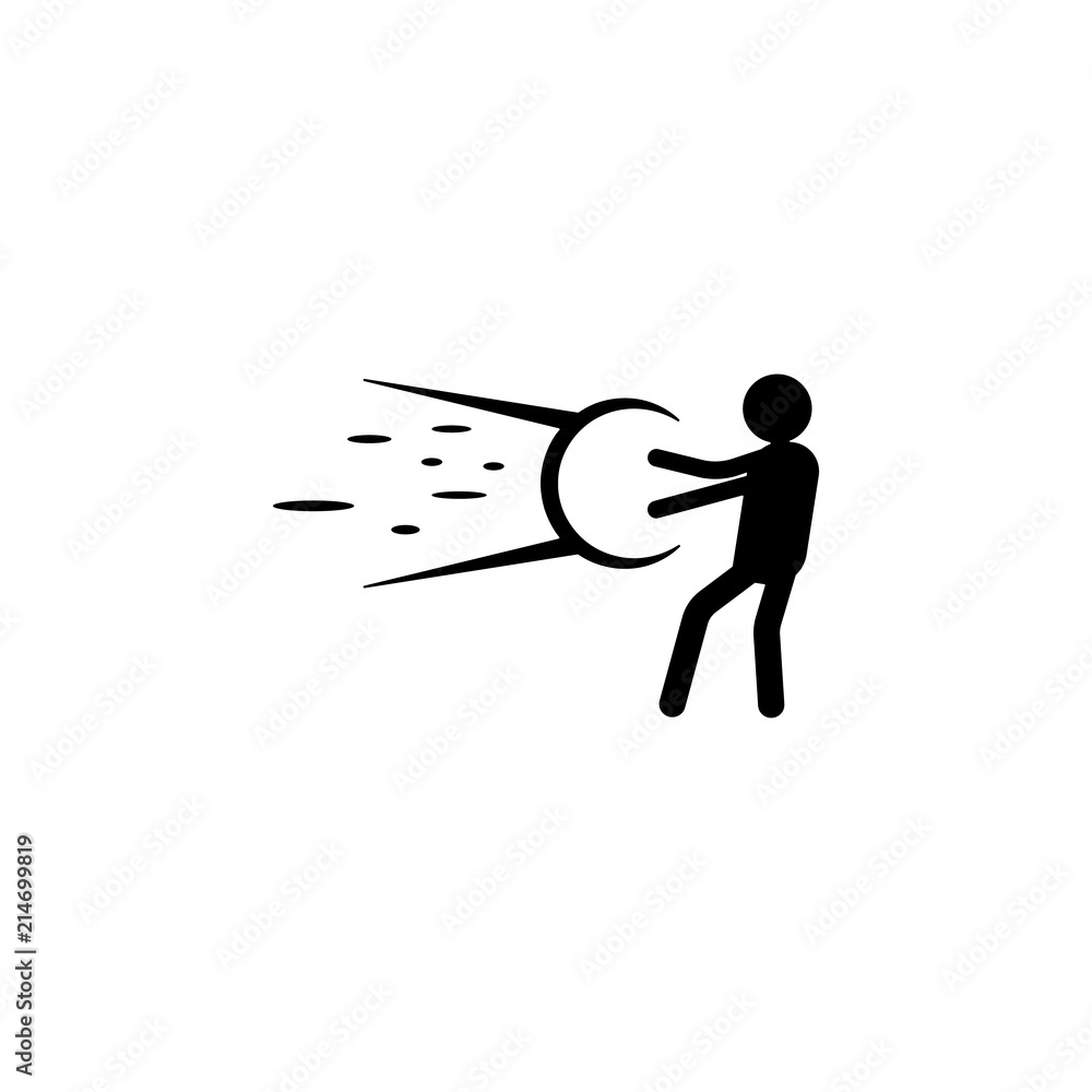 Poster energy man icon. element of super hero icon for mobile concept and web apps. glyph energy man icon c