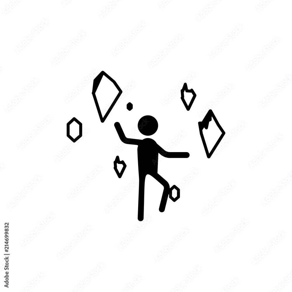 Poster ice man icon. element of super hero icon for mobile concept and web apps. glyph ice man icon can be 