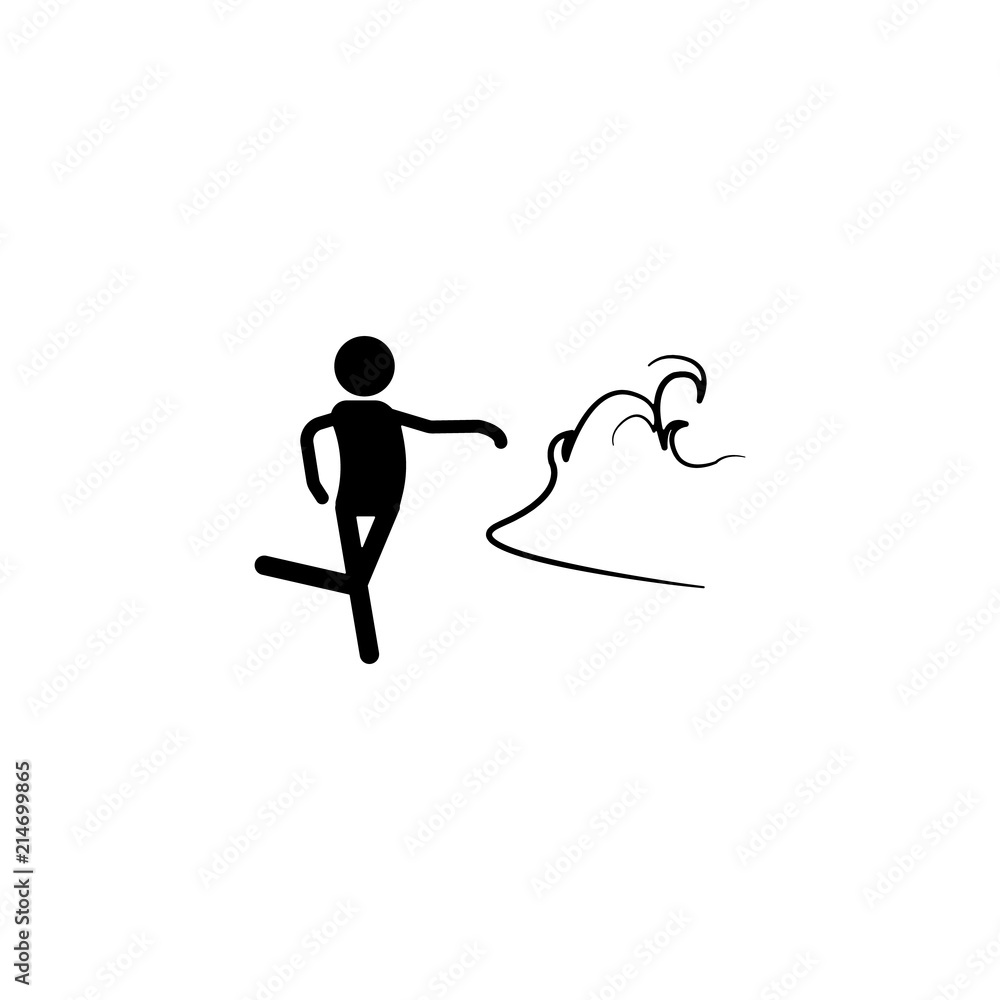 Poster wind man icon. element of super hero icon for mobile concept and web apps. glyph wind man icon can b