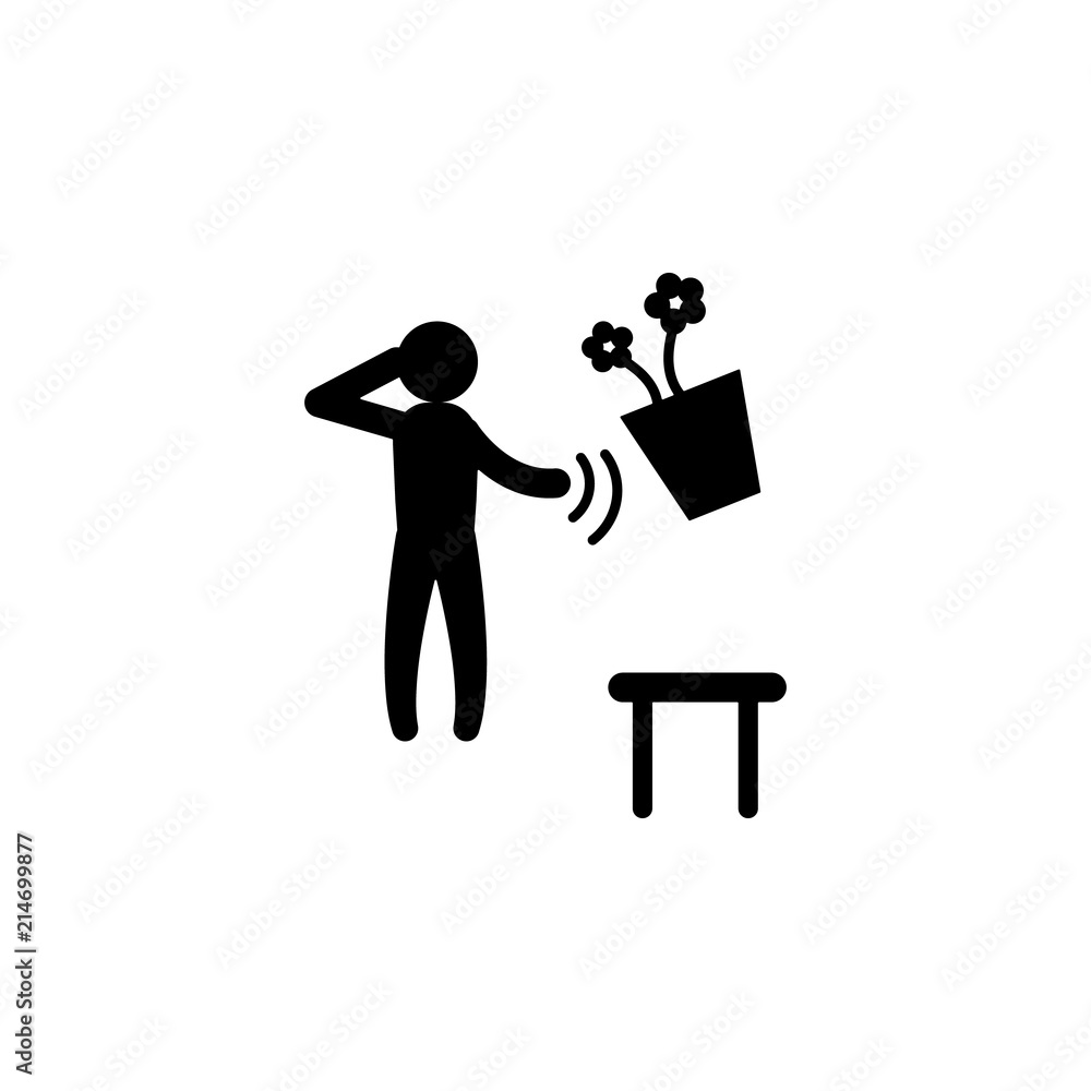 Poster power man of thought icon. element of super hero icon for mobile concept and web apps. glyph power m