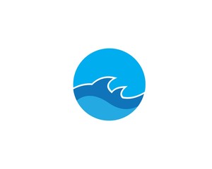 Fototapeta premium Water wave Logo Template