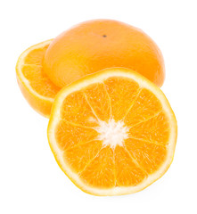 Orange slice isolated on white background